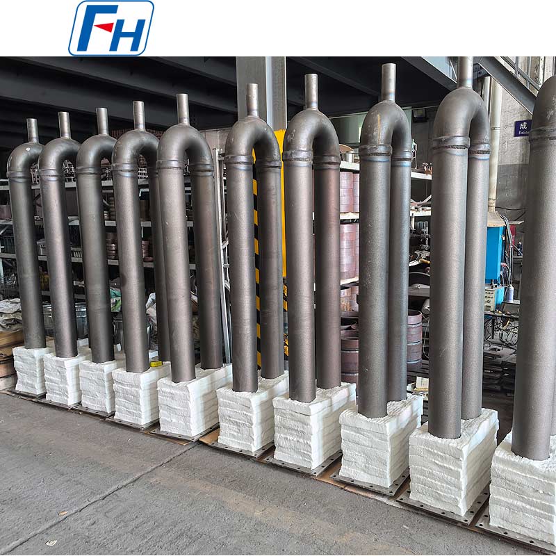 HU sálavá trubica v tvare U – Ø152,4 × Ø142,8 × 2154,24 mm