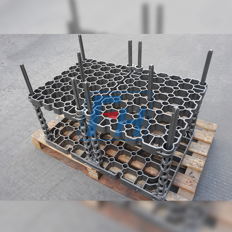 900x600x600 Upevnenie vákuovej pece, hrúbka podnosu Middlet 45 mm